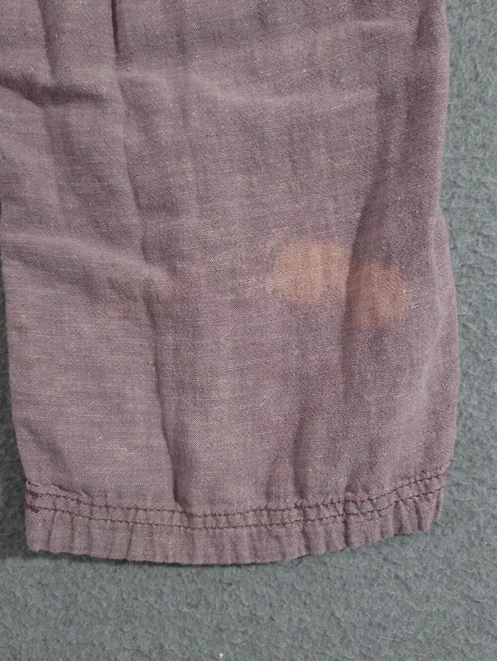 Patagonia Plum Line Pants Mens XS Pink Organic Cotton Straight Hemp Warm Wear